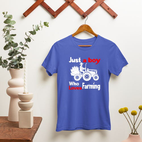 Camiseta Just A Boy Who Loves Farming Country Vida Rural Agricultura Agricultores Regalo - Imagen 10 de 22