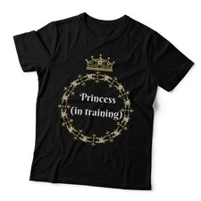 Princess in Training T-Shirt, Royal Crown Design, Fashionable Kids Wear