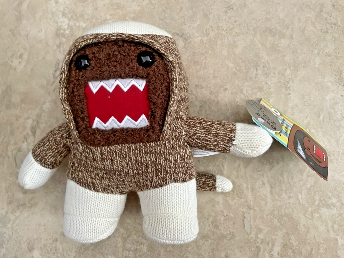 NEW 3 Domo Sock Monkey Nerd Mustache Stache Limited Edition 651