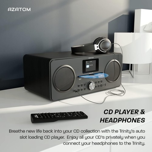 DAB DAB+ Digital FM Radio, CD player, Bluetooth Stereo Speaker System, USB MP3 - Picture 4 of 24