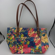 Sak Roots Sakroots 2 way CrossBody Bag Purse Multi Color Floral coated canvas