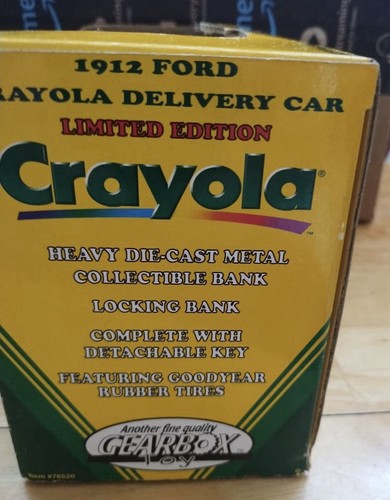 Crayola Gearbox 1912 Ford Delivery Truck #2 Die Cast Bank 1998 Limited Ed - Picture 4 of 11