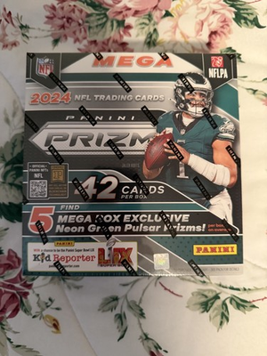 #ad 2024 Panini Prizm NFL Football Mega Box Sealed Neon Green Pulsar Ships Now $67.99