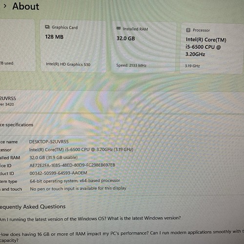 Dell Precision Tower 3420-UPGRADED Intel I5, 32G RAM, 512 NVMe SSD+ 1TBStorage - Picture 2 of 15