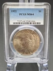1922 Peace Silver Dollar PCGS MS64