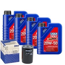 Motoröl 20W50 LIQUI MOLY Touring High Tech 4L+MAHLE Ölfilter