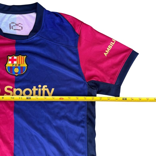 FC Barcelona Trikot Herren mittelblau rot Fußball Nike Dri Fit Spotify UNHCR TV - Bild 5 von 6