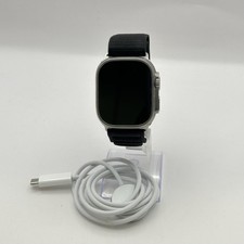 Apple Watch Ultra 2 49mm Natural Titanium w/Black Alpine Loop LTE - Very Good