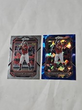 Deyvison De Los Santos 2023 Panini Prizm Blue Cracked Ice Prizm #142 + Base Card