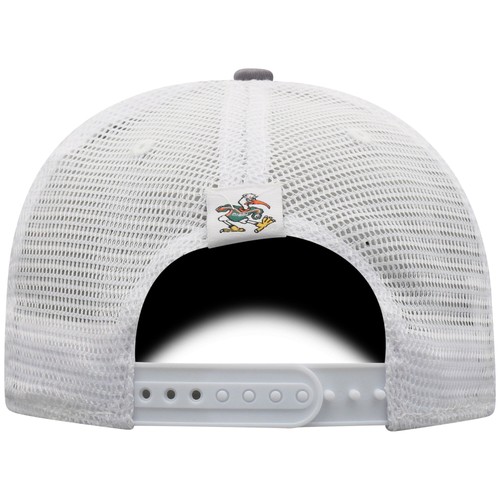 Herren Top of the World grau/weiß Miami Hurricanes Victory Baseline Trucker - Bild 4 von 4