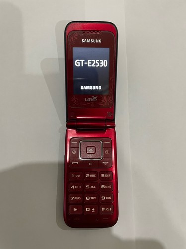 Samsung GT-E2530 schwarz/rot (entsperrt) Handy verpackt - Bild 3 von 10
