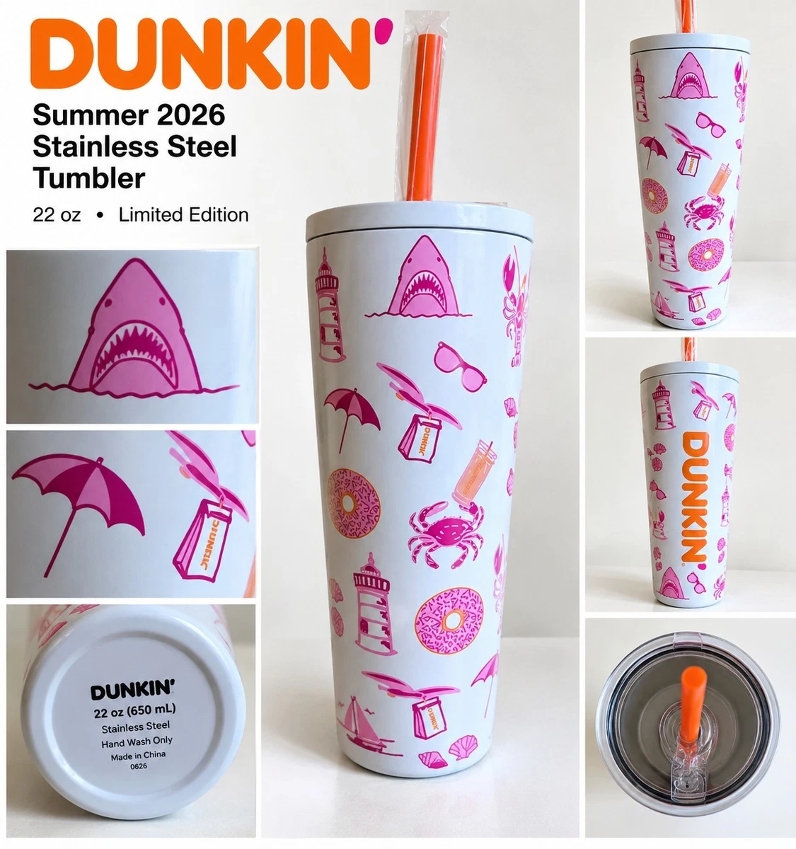 DUNKIN' DONUTS キャラクターハンカチ　レア Dunkin' Donuts Multi-color Coffee & Tea Merchandise & Memorabilia