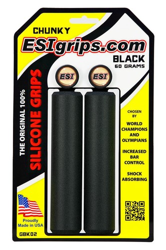 ESI Bar Grips MTB Chunky Silicone Black One Size