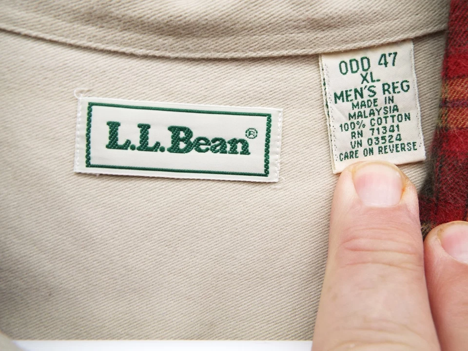 LL Bean Mens XL Button Down Shirt REGULAR FIT COTTON - Image 2 of 4