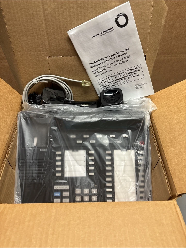 Teléfono RDSI Avaya 8434DX 8434D02B-003 (Negro) NUEVO CAJA ABIERTA Foto 2 de 3