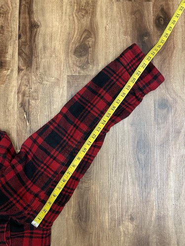 Abercrombie & Fitch Stony Creek Red Plaid Sherpa Lined Shirt Jacket Men’s XL - Picture 9 of 9