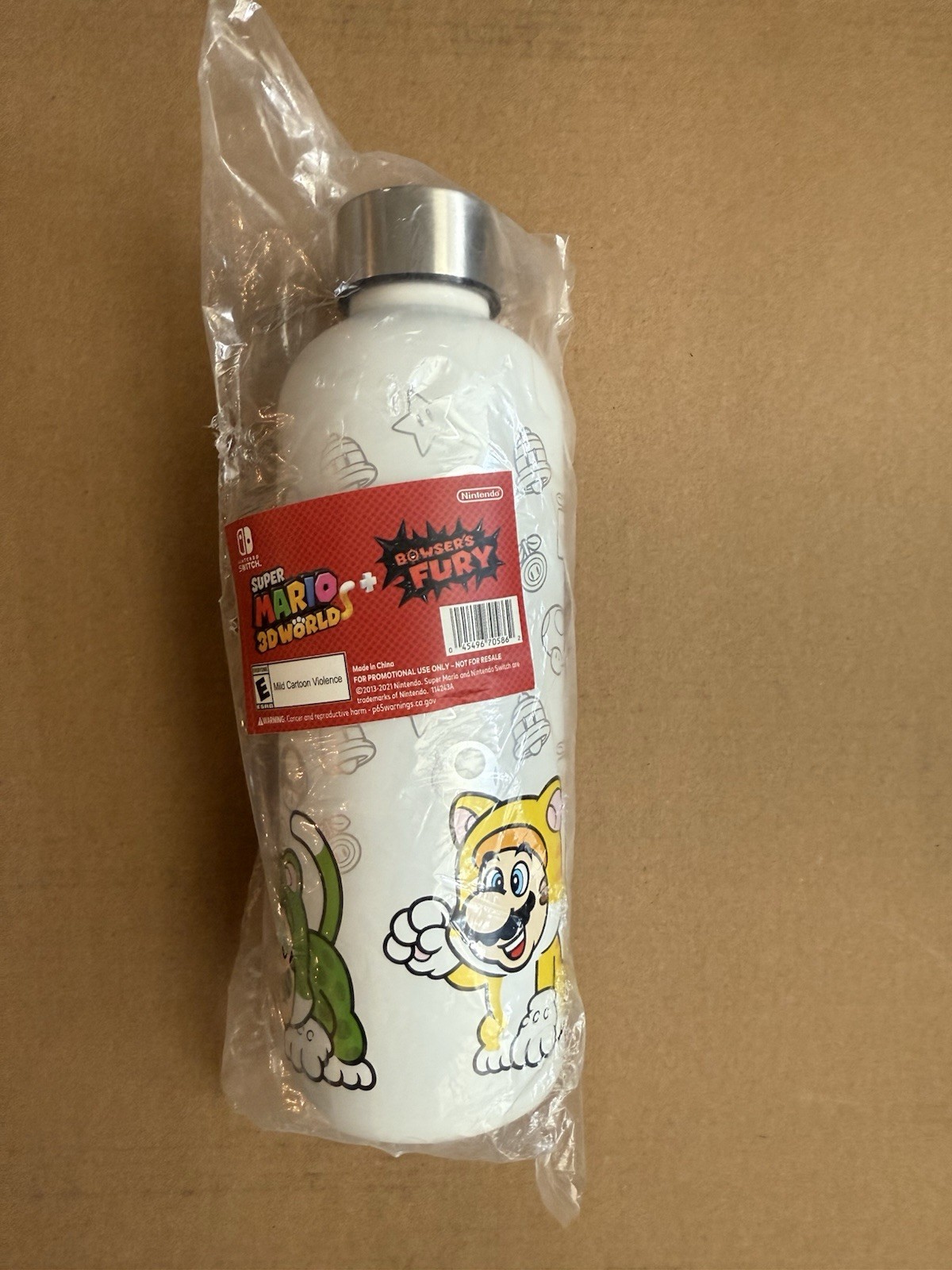 Super Mario 3D World Bowser's Fury Water Bottle Target Exclusive Brand New