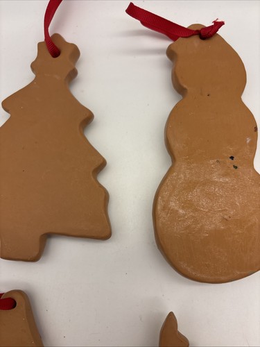 Set Of 8 Christmas Frosted  Cookie Ornaments Made Of Resin Plastic VTG? - Picture 13 of 18