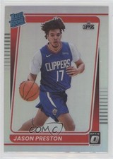 2021-22 Panini Donruss Optic Rated Rookie Holo Prizm Jason Preston #160 7y8