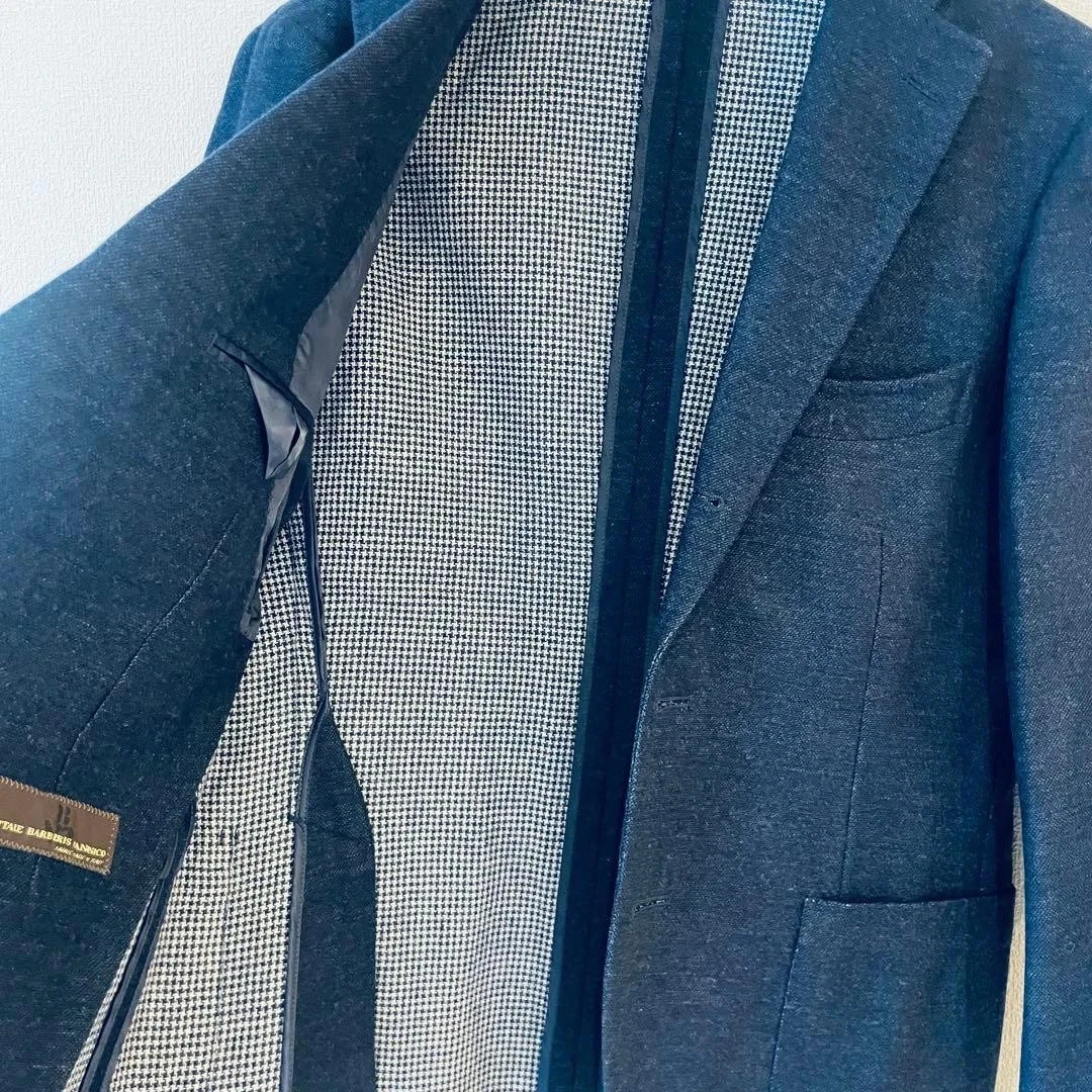 RING JACKET Vitale Barberis Canonico Wool Jacket Navy Made in Italy from Japan - product detail image 5