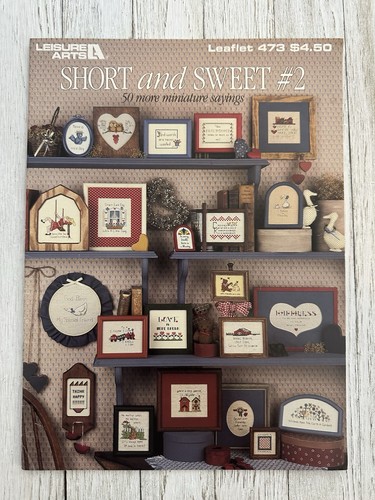 LOT OF 3 CROSS STITCH PATTERNS COUNTRY SAYINGS TOWELS BOOKMARKS MINIATURES - Picture 5 of 6