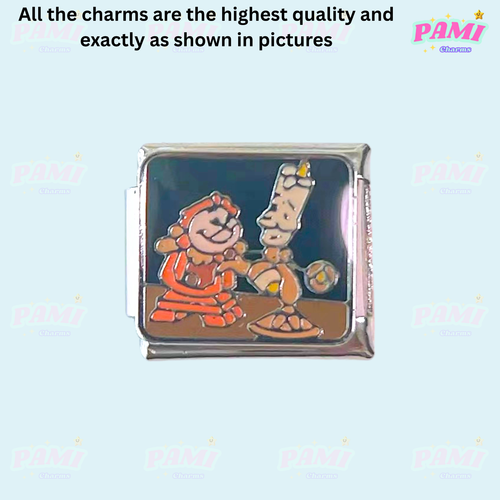 Pulsera con dije italiano estilo vintage Disney se adapta a todos los brazaletes italianos - Imagen 36 de 39