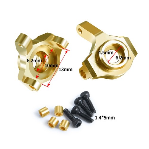FLYXM For Axial SCX24 90081 AXI00001/2 1/24 RC Car Steering Cup Steering Knuckle - Picture 2 of 4