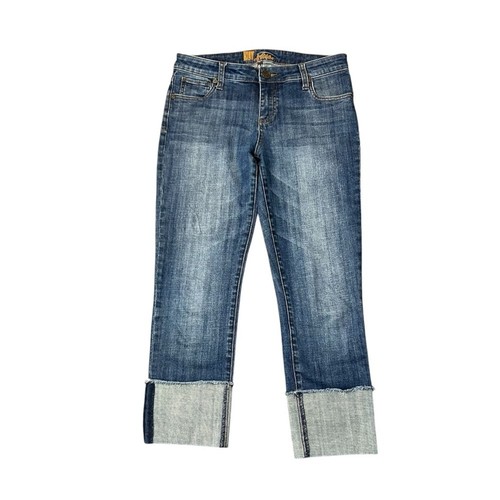 Kut from the Kloth Jeans Damen Größe 4 Turned Up Cropped Low Rise Stretch - Bild 2 von 10