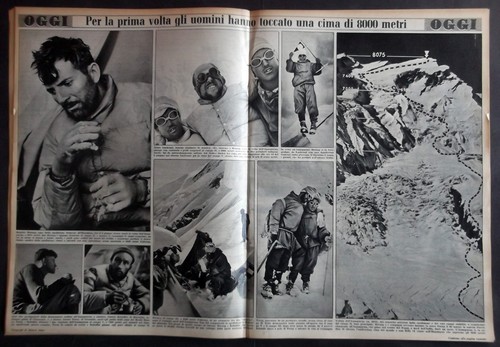 OGGI 1950#37 conquista dell'Annapurna - Herzog Annecy - Ernst Wiechert - Miss It - Imagen 9 de 15