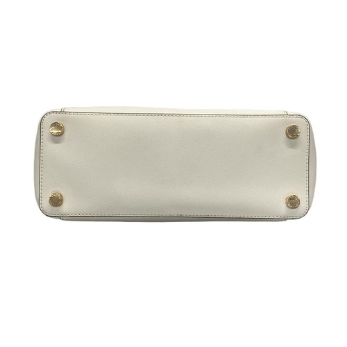 Auténtico bolso de mano MICHAEL KORS Ciara 35T8GC6T9L de cuero blanco - Imagen 5 de 10