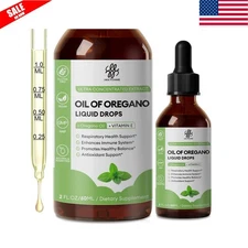 Oil of Oregano Drops and Liquid Formulated with Black Seed Oil Strength 2Fl.oz