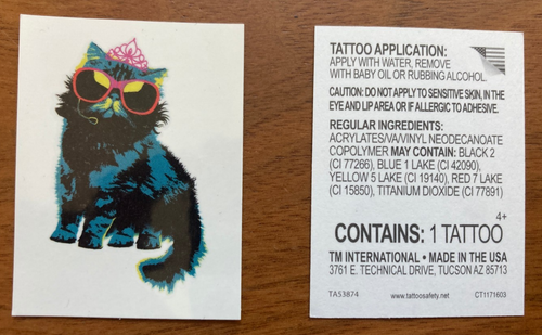 🔥 Princess Donut Dungeon Crawler Carl TEMP Tattoo von 2025 SDCC Pinguin 🔥