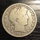 1900-S Barber Silver Half Dollar, G/VG Detail. D195