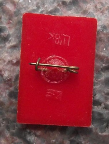 Red Sailed Clipper Sailing Ship & Lady 3D Flicker Wiggle Lenticular Pin Badge - Picture 3 of 3