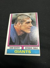 (B) 1974 Topps Dan Goich New York Giants #102 Ex