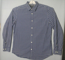 Banana Republic Soft Wash Shirt Mens Large Slim Gingham Check Plaid Flip Cuff