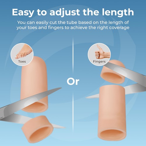 Toe Protectors 4 Small & 2 Big Gel Toe Caps for Ingrown Nails Relief - Picture 5 of 9