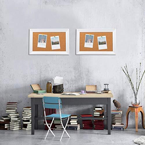 Cork Board Bulletin Board 11 x 17 inch with White Frame Rectangle Decorative - Picture 6 of 6