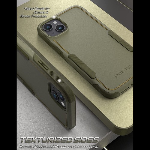 Funda para iPhone 14 Plus Poética Ligera Delgada Cubierta Antigolpes Verde Militar - Imagen 5 de 6