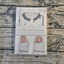 SwaddleDesigns Transitional Swaddle Sack Arms Up Sleeves/ Foldover Mitten Cuffs