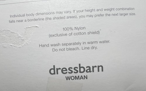 Dressbarn Woman Day Sheer Pantyhose Reinforced Panty Nude Women’s Size 3X NEW - Picture 10 of 14