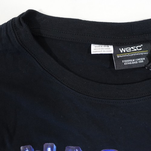 WESC We Are Superlative Conspiracy Negro Pequeño Neón Arte Wasted Juventud Nuevo - Imagen 4 de 6