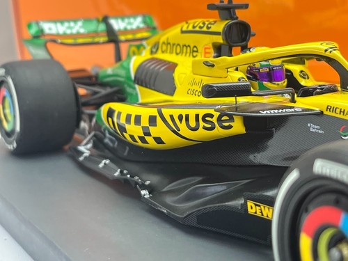 #81 Piastri McLaren MCL38 Monaco GP 2024 Senna Diecast F1 Car 1/18 Minichamps - Picture 15 of 18