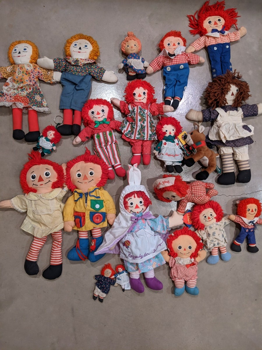 Raggedy Ann and Andy, dolls/accessories/plates/artwork