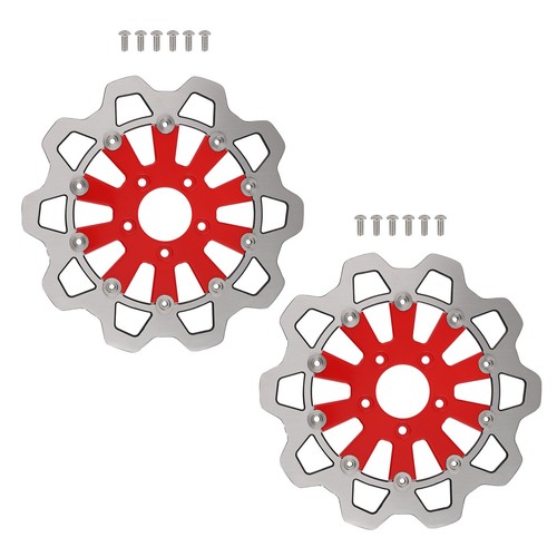 Pair 11.8" Floating Front Brake Rotor Disc for Harley Trike 09-19 Sportster - Bild 4 von 14