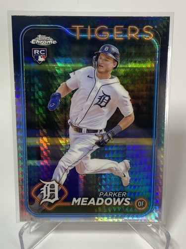 2024 Topps Chrome - Prism Refractor #271 Parker Meadows (RC) Detroit Tigers - Picture 1 of 3