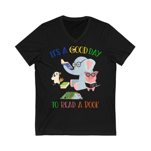 Reading Elephant And Pig Book Lovers Friendship Book Day T Shirt Men Women NEW - Picture 7 of 9