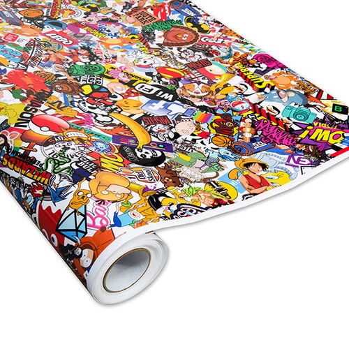 Bomb Stickerbomb Auto-Folie 30x150cm mit Luftkanälen Car-Wrapping Logos & Marken - Picture 4 of 5