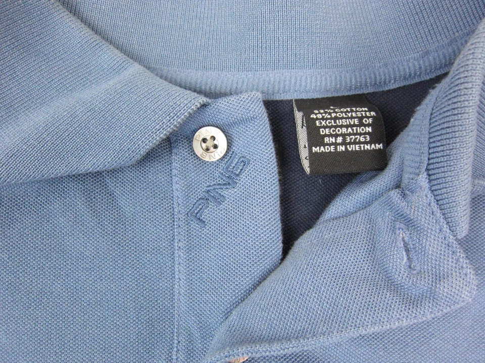 Vintage Ping Polo Shirt Mens Large Blue Colorblock Golf Performance Diamond - Image 3 of 4