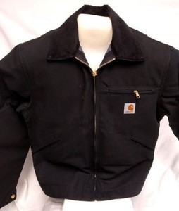 Carhartt-J001-Detroit-Jacket-BLANKET-LINED-sz-2X-TALL-Black-CBX-15-001